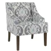 Kirkland's Home Suri Blue Swoop Accent Chair- Accent Chairs