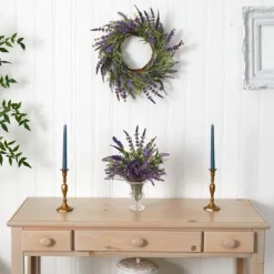 Kirkland's Home Swirled Lavender And Greenery Wreath- Wreaths