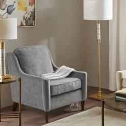 Kirkland's Home Swoop Arm Upholstered Accent Chair- Accent Chairs