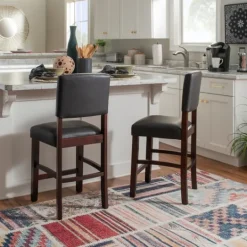Kirkland's Home Sydney Espresso Counter Stool- Bar Stools & Counter Height Stools