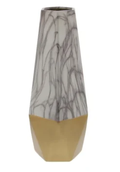 Kirkland's Home Tall Gold Marble Ceramic Vase- Vases