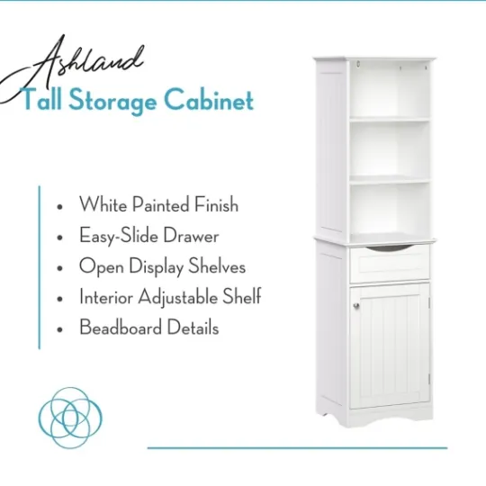 Kirkland's Home Tall Open Shelves Cabinet- Cabinets & Sideboards