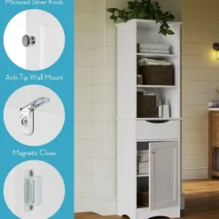 Kirkland's Home Tall Open Shelves Cabinet- Cabinets & Sideboards