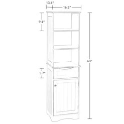 Kirkland's Home Tall Open Shelves Cabinet- Cabinets & Sideboards