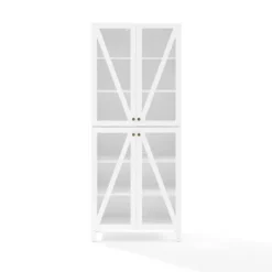 Kirkland's Home Tall Triangle 4-Door Wood Cabinet- Cabinets & Sideboards
