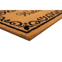 Kirkland's Home Tan And Black Scroll Welcome Doormat, 72X36 In.- Doormats