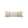 Kirkland's Home Tan And White Outer Striped Lumbar Pillow- Pillows