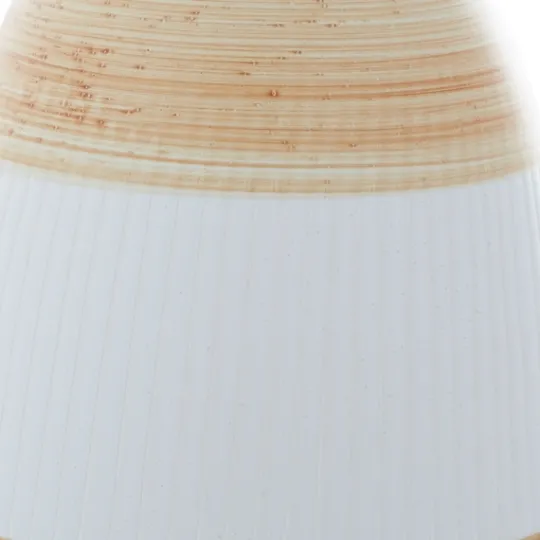 Kirkland's Home Tan And White Striped Coastal Ceramic Vase, 13 In.- Vases