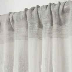 Kirkland's Home Tan Becky Curtain Panel Set, 96 In.- Curtains & Drapes