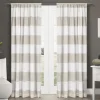 Kirkland's Home Tan Deena Curtain Panel Set, 84 In.- Curtains & Drapes