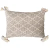Kirkland's Home Tan Diamond Woven Lumbar Pillow- Pillows