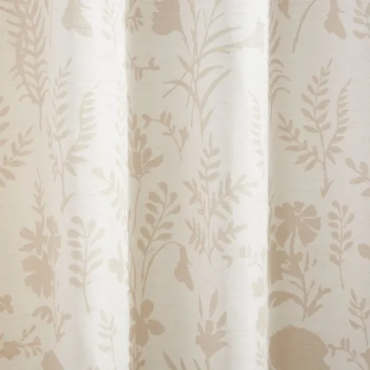 Kirkland's Home Tan Floral 2-Pc. Curtain Panel Set, 84 In.- Curtains & Drapes