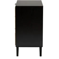 Kirkland's Home Tara Two-Tone Espresso Rattan Dresser- Dressers & Chests