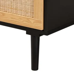 Kirkland's Home Tara Two-Tone Espresso Rattan Dresser- Dressers & Chests