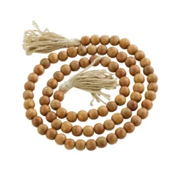 Kirkland's Home Tasseled Wood Beaded Garland- Decorative Accents