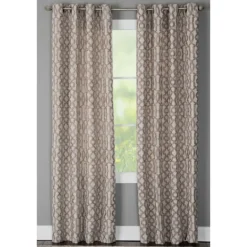 Kirkland's Home Taupe Chenille Single Curtain Panel, 84 In.- Curtains & Drapes