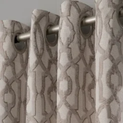 Kirkland's Home Taupe Chenille Single Curtain Panel, 84 In.- Curtains & Drapes