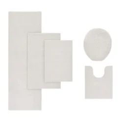 Kirkland's Home Taupe Marshmallow Contour Bath Mat, 24 In.- Bathroom Rugs