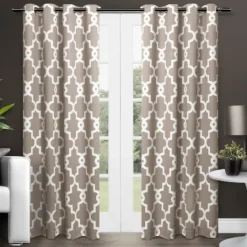 Kirkland's Home Taupe Maxwell Blackout Curtain Panel Set, 84 In.- Curtains & Drapes