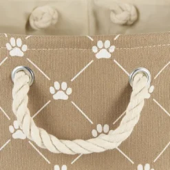 Kirkland's Home Taupe Paw Trellis Rec Gle Basket, 16 In.- Baskets & Boxes