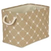 Kirkland's Home Taupe Paw Trellis Rec Gle Basket, 17.5 In.- Baskets & Boxes