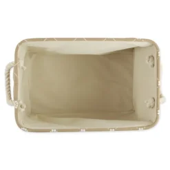 Kirkland's Home Taupe Paw Trellis Rec Gle Basket, 17.5 In.- Baskets & Boxes