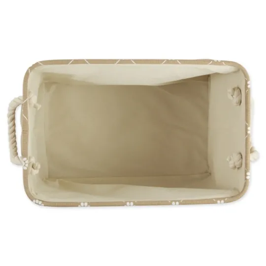 Kirkland's Home Taupe Paw Trellis Rec Gle Basket, 17.5 In.- Baskets & Boxes