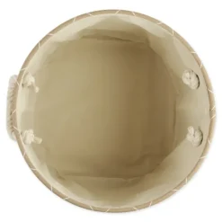 Kirkland's Home Taupe Paw Trellis Round Basket, 15 In.- Baskets & Boxes
