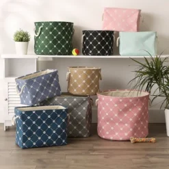 Kirkland's Home Taupe Trellis Paw Print Storage Basket, 18 In.- Baskets & Boxes