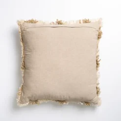 Kirkland's Home Taupe Windowpane Plaid Pillow- Pillows