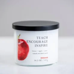 Kirkland's Home Teacher Triple Wick Jar Candle- Candles
