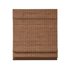 Kirkland's Home Teak Bamboo Light Filtering Roman Shade, 27 In.- Curtains & Drapes
