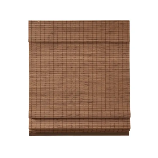Kirkland's Home Teak Bamboo Light Filtering Roman Shade, 27 In.- Curtains & Drapes