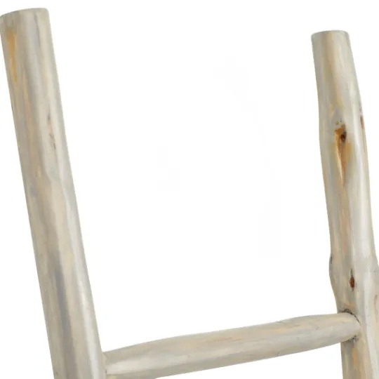 Kirkland's Home Teak Wood Leaning Ladder- Decorative Accents