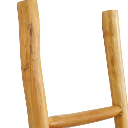 Kirkland's Home Teak Wood Leaning Ladder- Decorative Accents