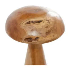 Kirkland's Home Teakwood Mushroom 3-Pc. Sculpture Set- Statues & Figurines