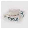 Kirkland's Home Teal And Natural Colorblock Chevron Throw- Blankets & Throws