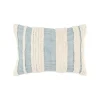 Kirkland's Home Teal And Natural Tufted Stripes Lumbar Pillow- Pillows