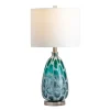 Kirkland's Home Teal Blue And Nickel Table Lamp- Table Lamps