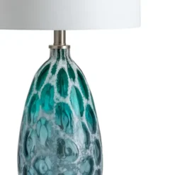 Kirkland's Home Teal Blue And Nickel Table Lamp- Table Lamps