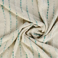 Kirkland's Home Teal Shimmer Stripe Woven Throw- Blankets & Throws