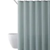 Kirkland's Home Teal Waffle Cotton Blend Shower Curtain- Shower Curtains
