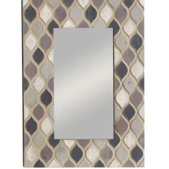 Kirkland's Home Teardrop Dimensional Wood Wall Mirror- Decorative Mirrors