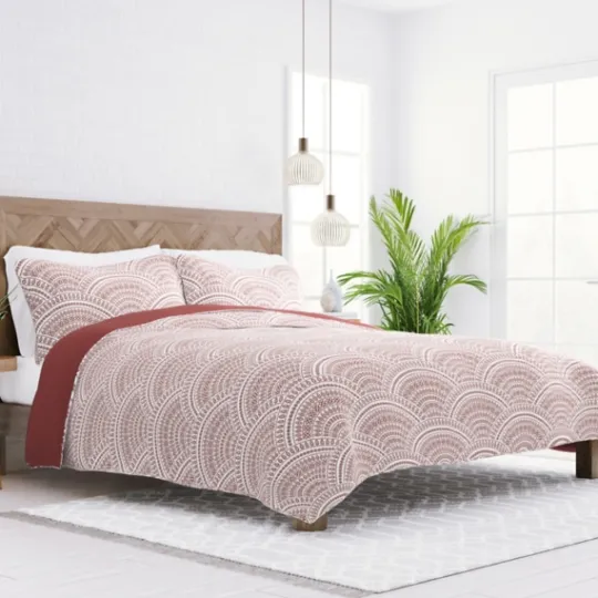 Kirkland's Home Terra Scalloped Reversible 3-Pc. King Quilt Set- Quilts