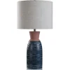 Kirkland's Home Terracotta And Dark Ceramic Table Lamp- Table Lamps