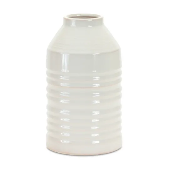 Kirkland's Home Terracotta Ribbed Vase, 10 In.- Vases
