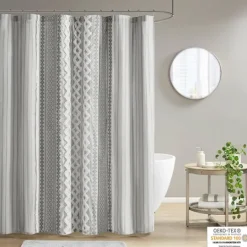 Kirkland's Home Textured Chenille Shower Curtain- Shower Curtains