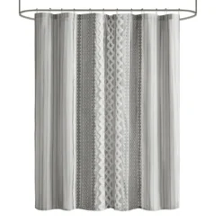 Kirkland's Home Textured Chenille Shower Curtain- Shower Curtains