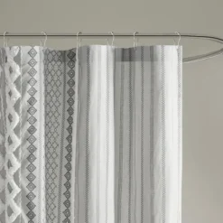 Kirkland's Home Textured Chenille Shower Curtain- Shower Curtains