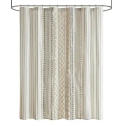 Kirkland's Home Textured Chenille Shower Curtain- Shower Curtains